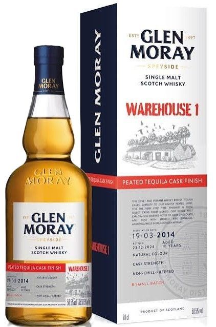 Glen Moray - Warehouse 1 - Peated Tequila Cask Finish - 58.5% Glen Moray - Warehouse 1 - Peated Tequila Cask Finish - 58.5%