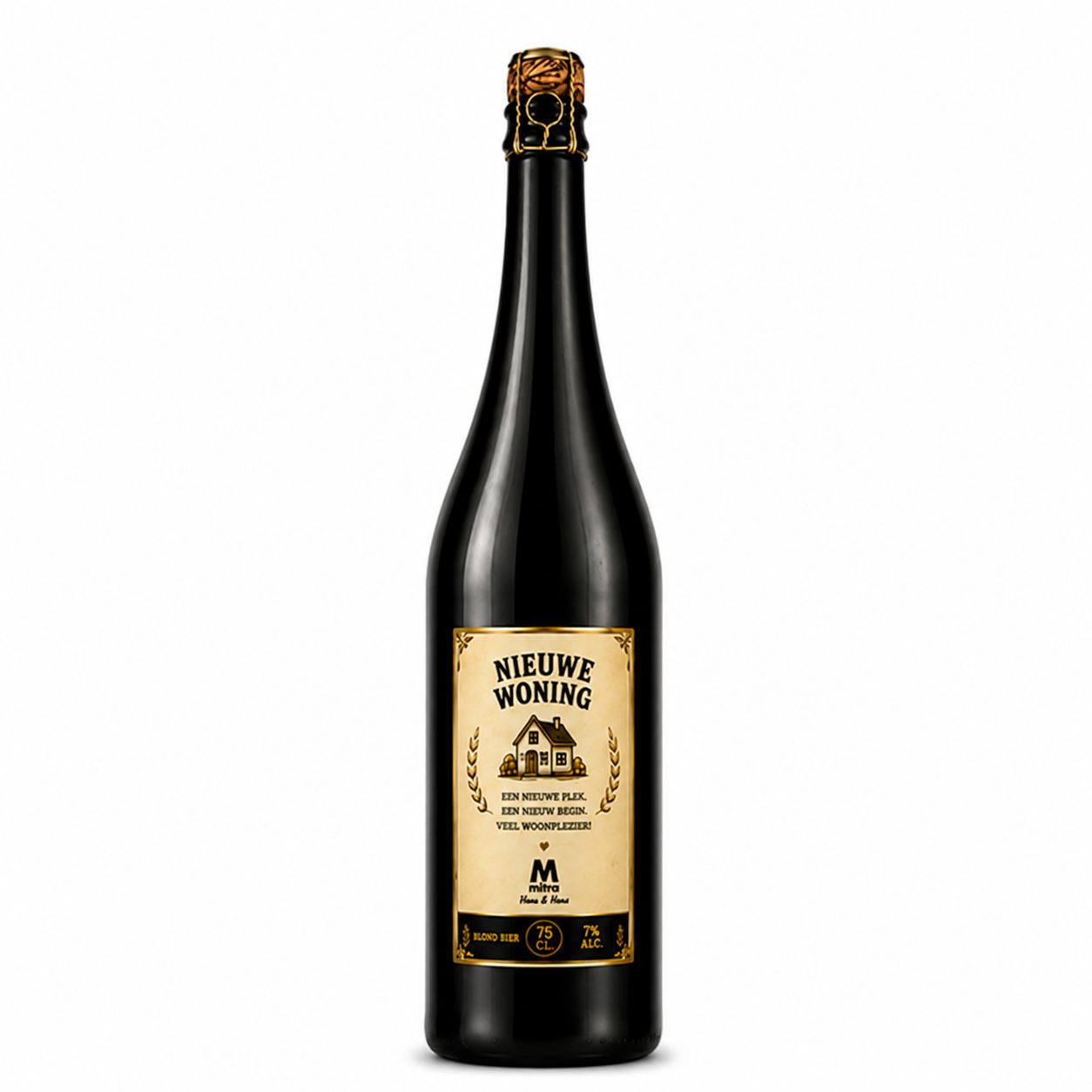 Nieuwe Woning Bier - grote fles 0.75cl. Nieuwe Woning Bier - grote fles 0.75cl.