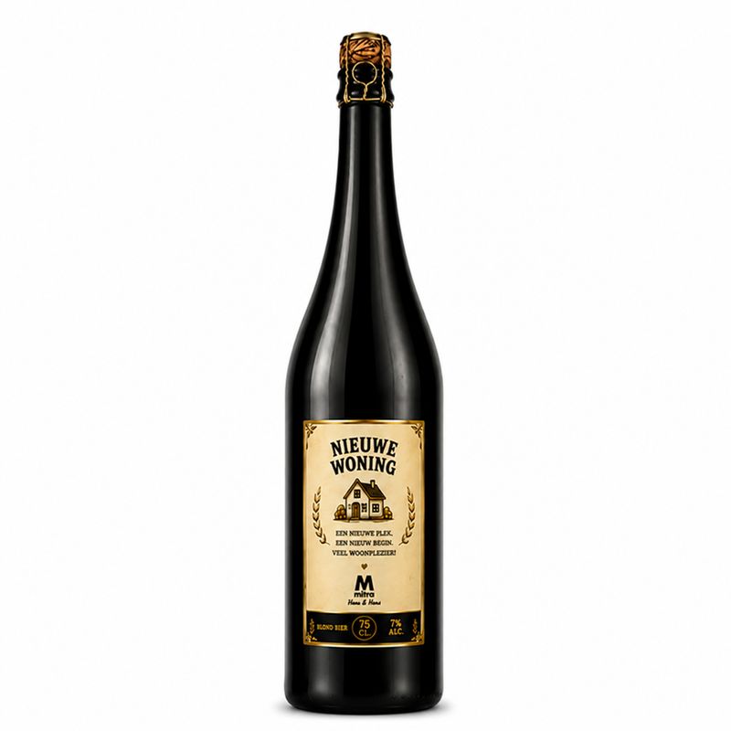 Nieuwe Woning Bier - grote fles 0.75cl.