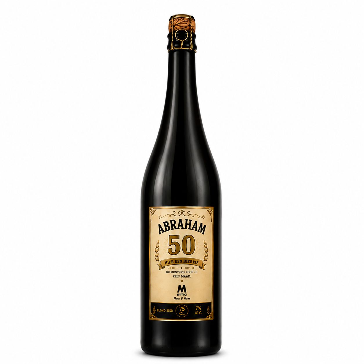 Abraham Bier - grote fles 0.75cl. Abraham Bier - grote fles 0.75cl.