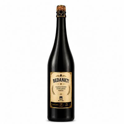 Bedankt Bier - grote fles 0.75cl. Bedankt Bier - grote fles 0.75cl.