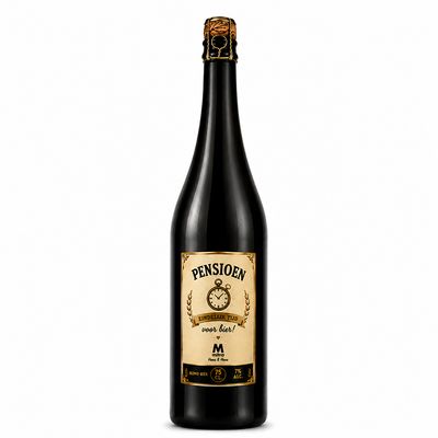 Pensioen Bier - grote fles 0.75cl. Pensioen Bier - grote fles 0.75cl.