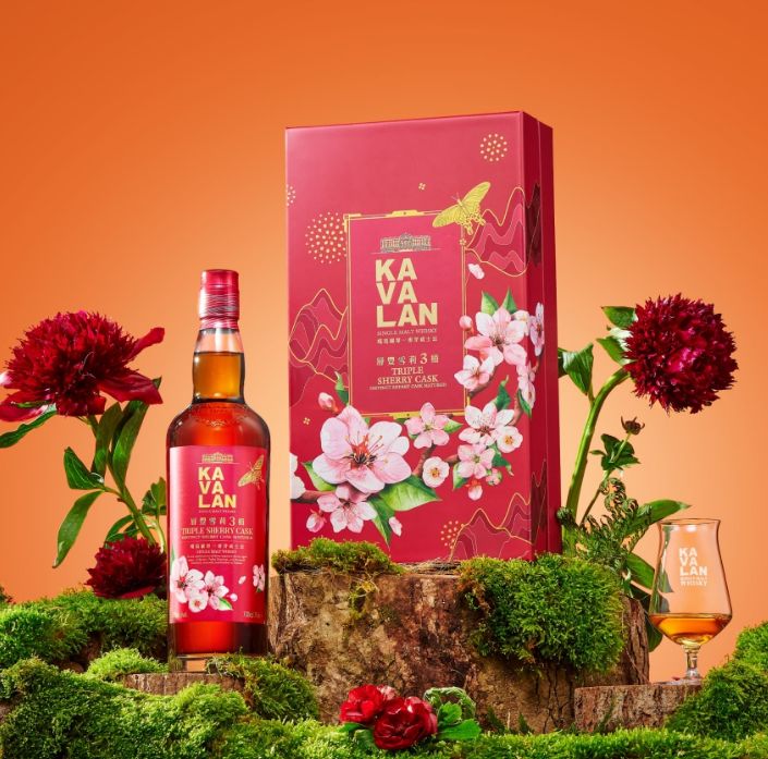 Kavalan Triple Sherry Cask - Gift Set + glas - 40% Kavalan Triple Sherry Cask - Gift Set + glas - 40%