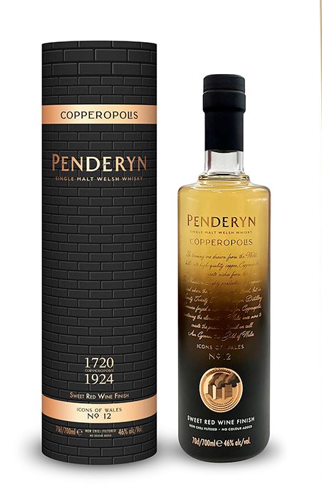 Penderyn Copperopolis - sweet red wine cask finish - 46%