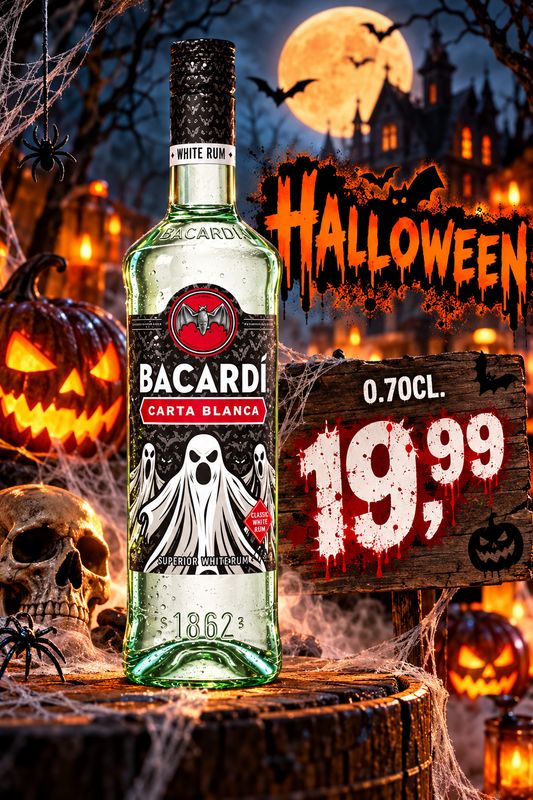 Bacardi Carta Blanca - HALLOWEEN edition - weer leverbaar vanaf 21-10-2026