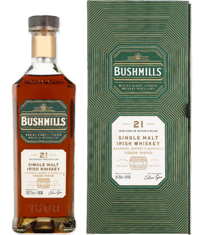 Bushmills 21 years - Three Wood - 46% Bushmills 21 years - Three Wood - 46%