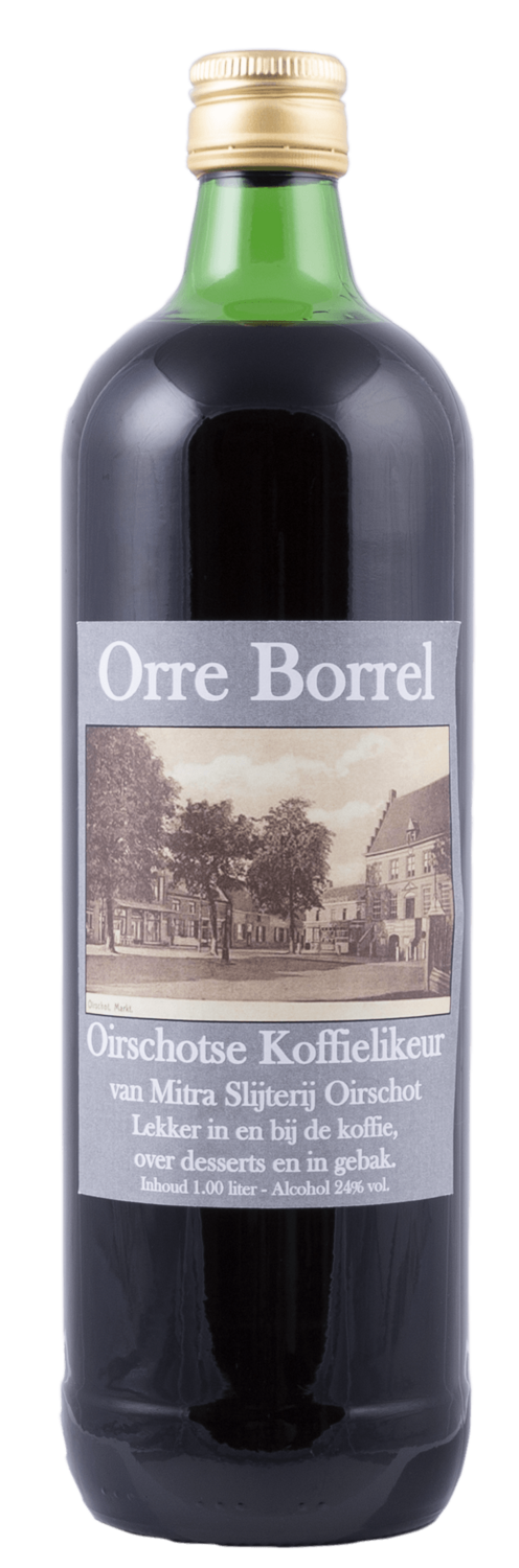 Orre Borrel Oirschotse koffielikeur 1 liter Orre Borrel Oirschotse koffielikeur 1 liter