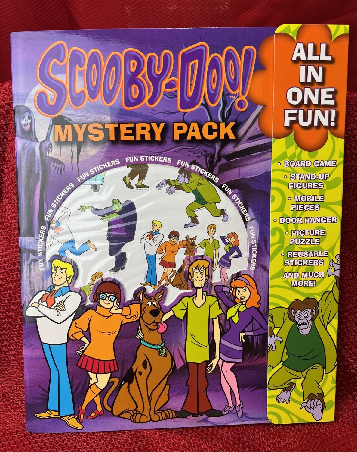 Scooby-Doo Mystery Sticker Book signed by Scott Innes