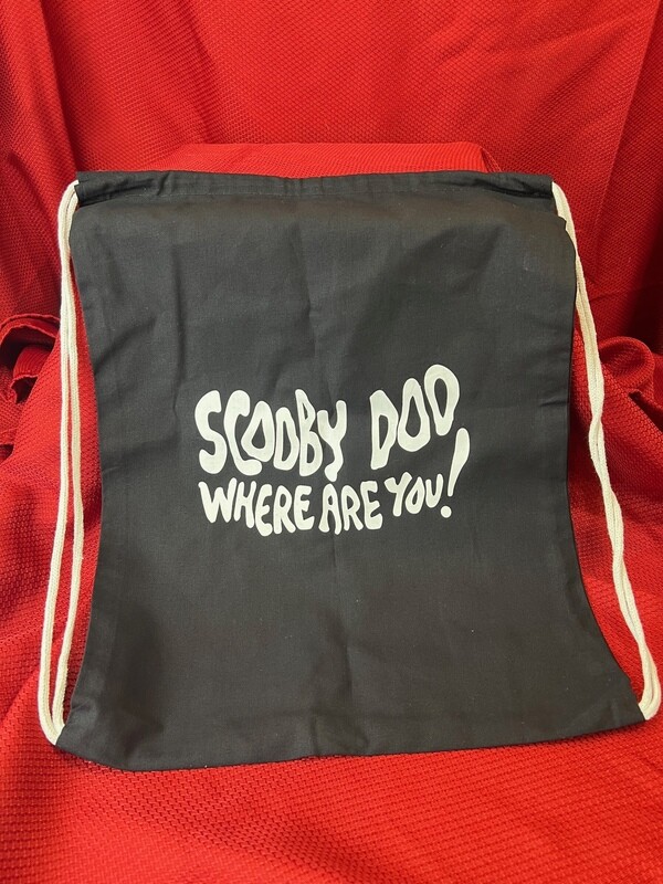 Scooby-Doo Draw String Bag signed by Scott Innes