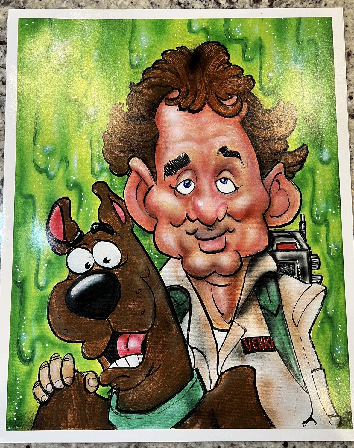 16x20 Hand Drawn and Painted Art by Scott Innes