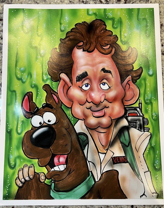 16x20 Hand Drawn and Painted Art by Scott Innes