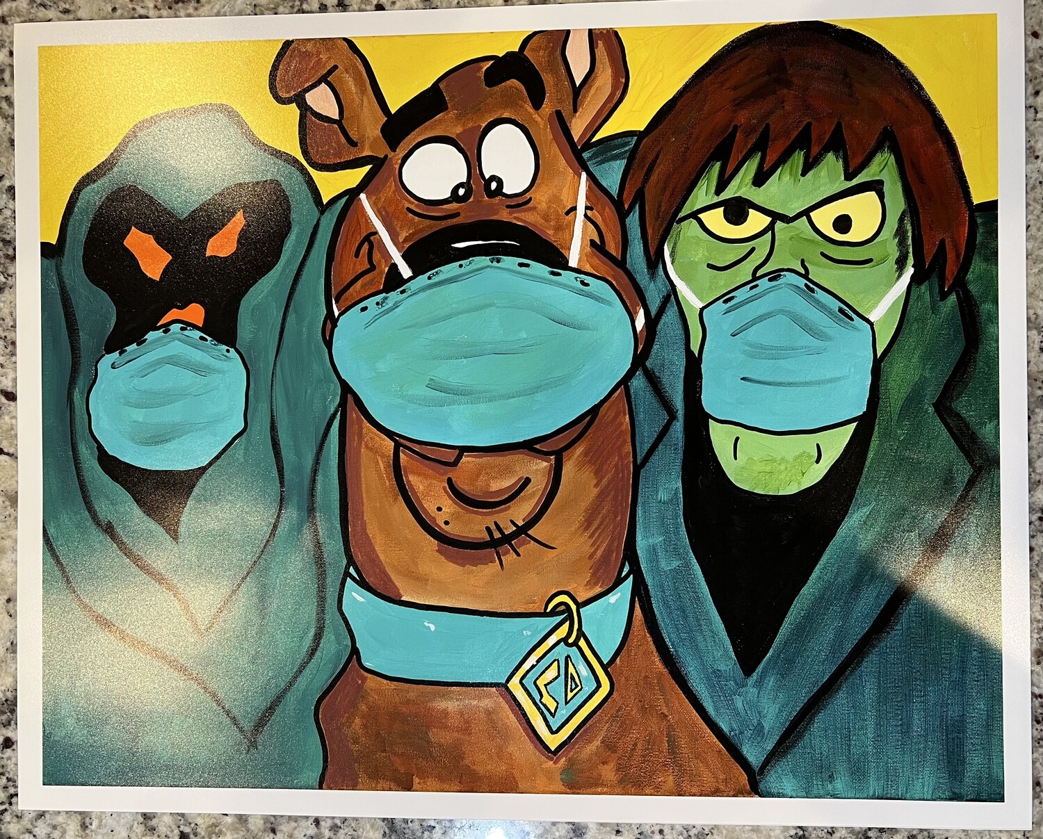 16x20 Hand Drawn and Painted Art by Scott Innes