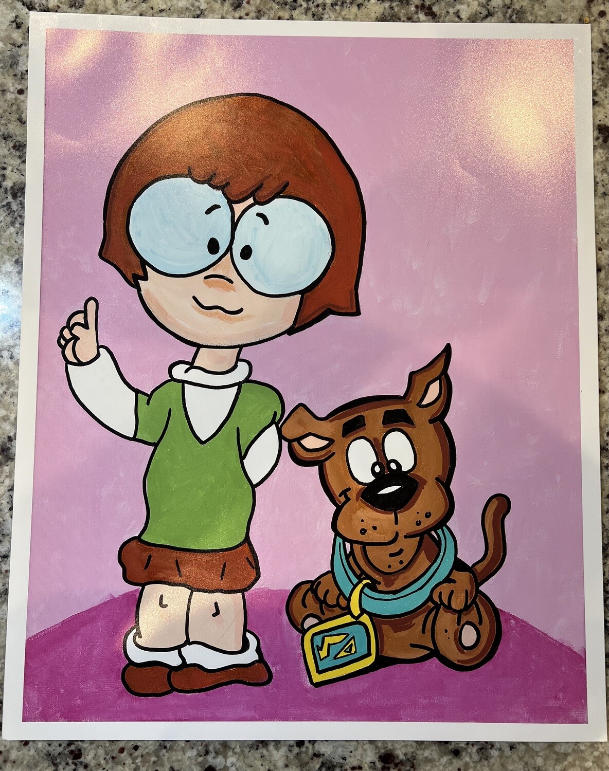 16x20 Hand Drawn and Painted Art by Scott Innes