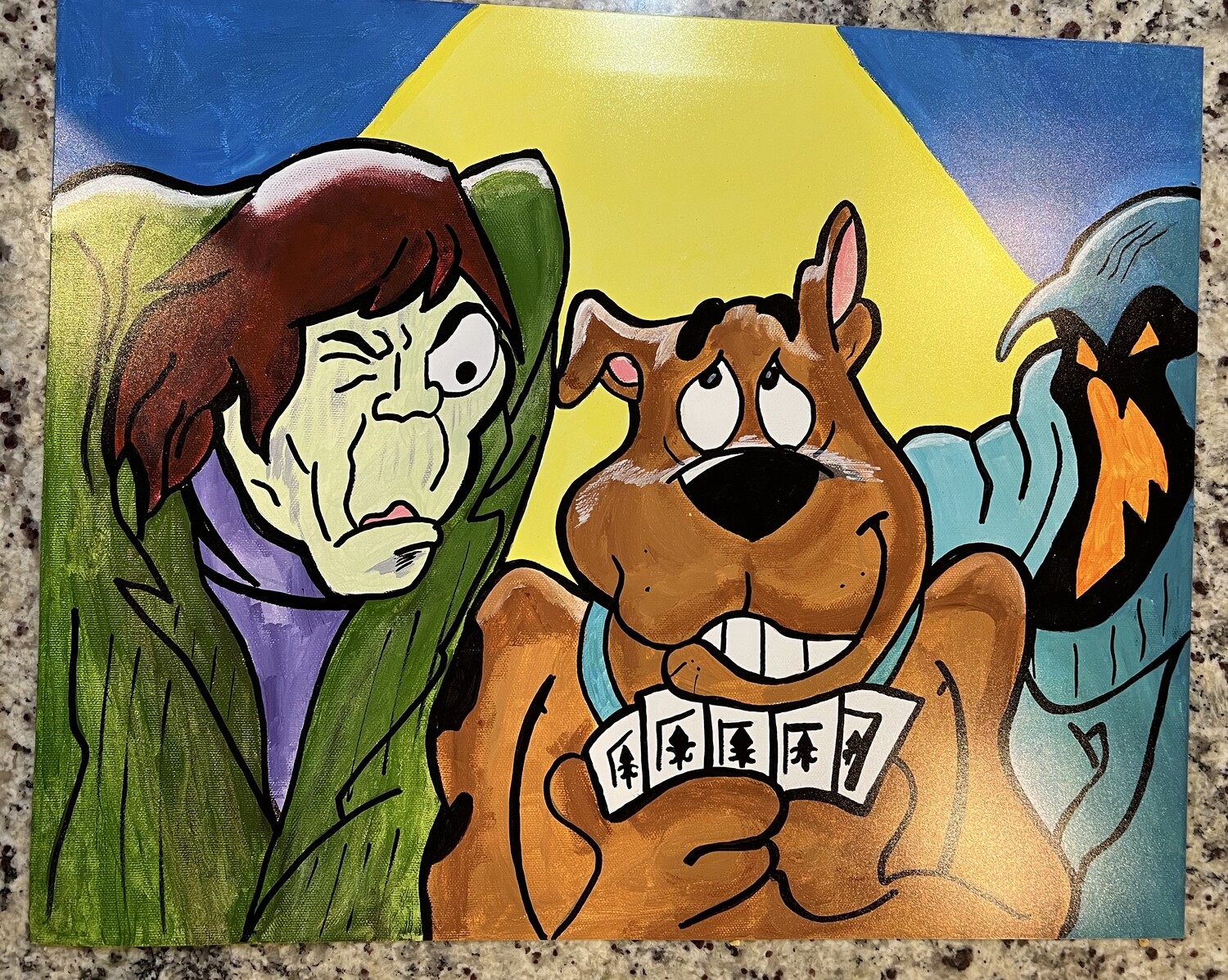 16x20 Hand Drawn and Painted Art by Scott Innes