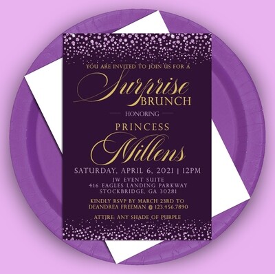 Purple Passion Invitation