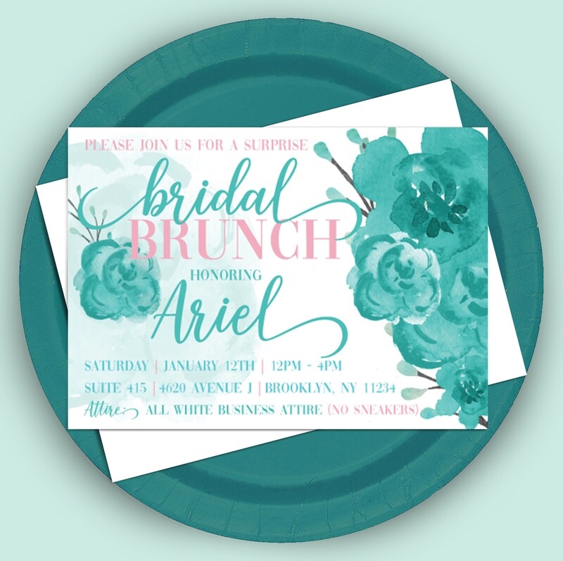 Bridal Brunch in Teal