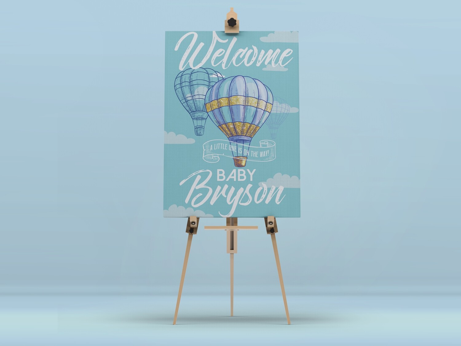 Up Up And Away Welcome Sign