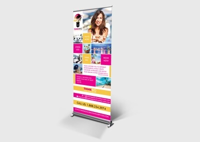 Premium Retractable Banner 33"x81"