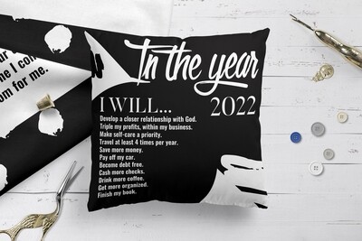 Annual Resolution Pillow