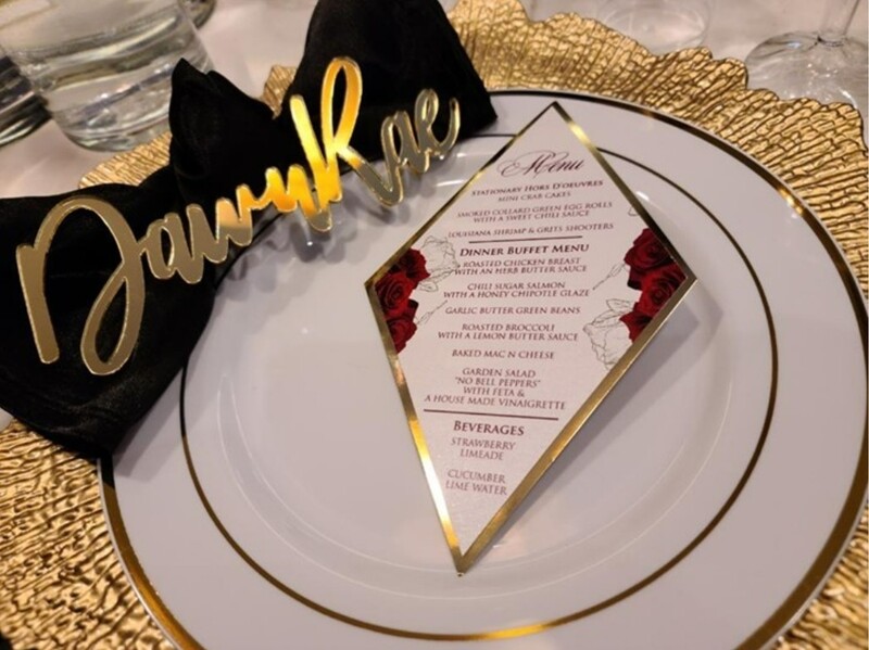 Layered Diamond Cut Menu