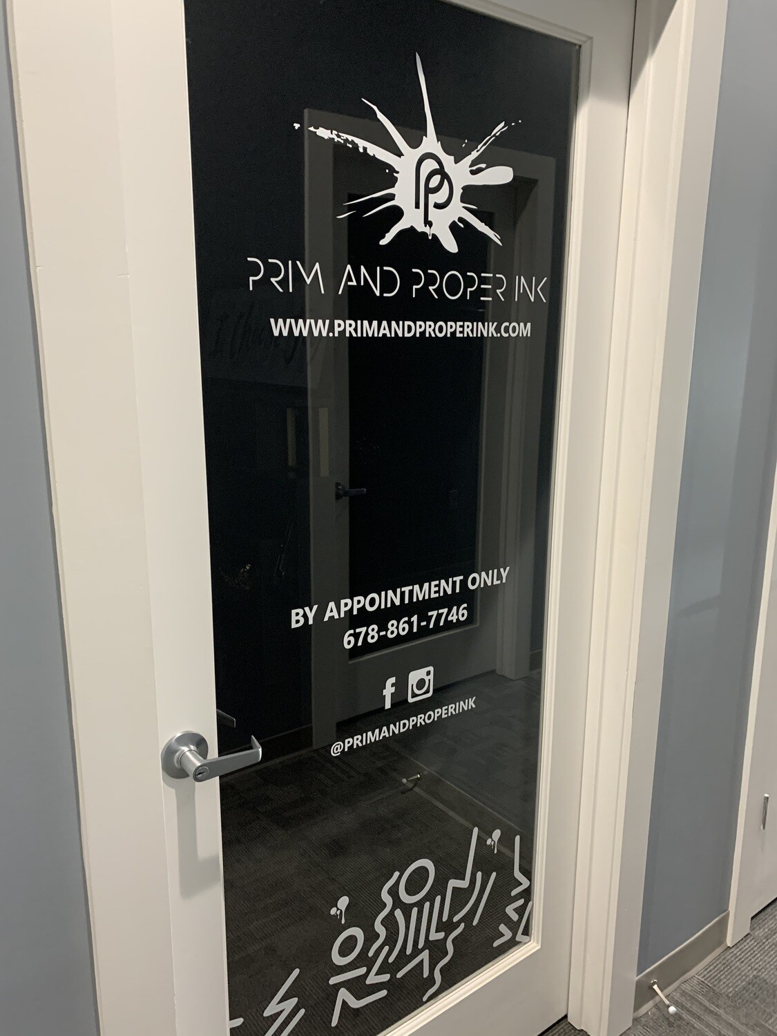 Indoor Vinyl Decal Display