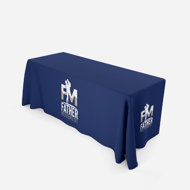 Custom Tablecloth - 6&#39; Table Throw