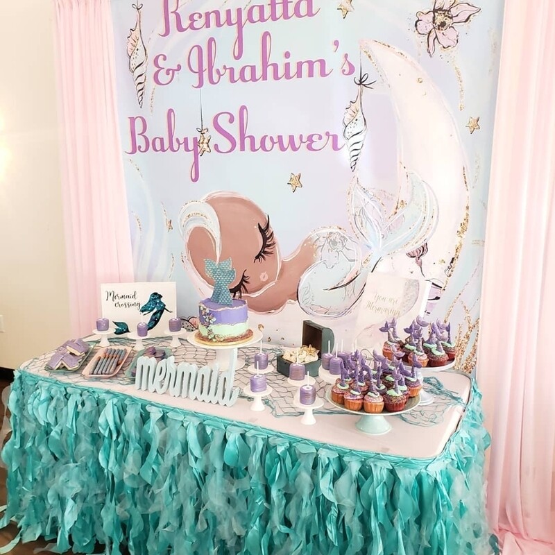 6&#39; x 6&#39; Sweet Table Backdrop