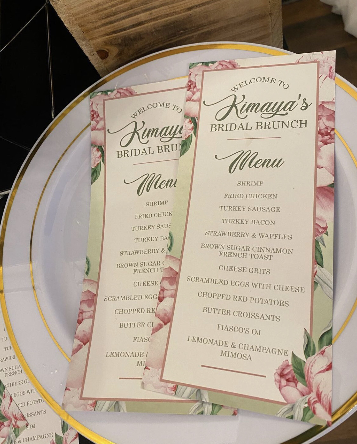 Event Menus