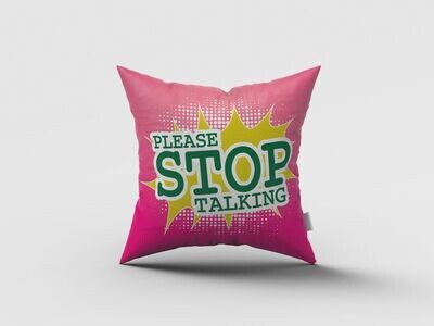 Grief Support Pillows: Please Stop Talking
