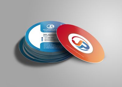 4&quot; ROUND BUSINESS CARDS