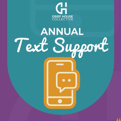 12-Month Grief Text Support Plan ($60/year)
