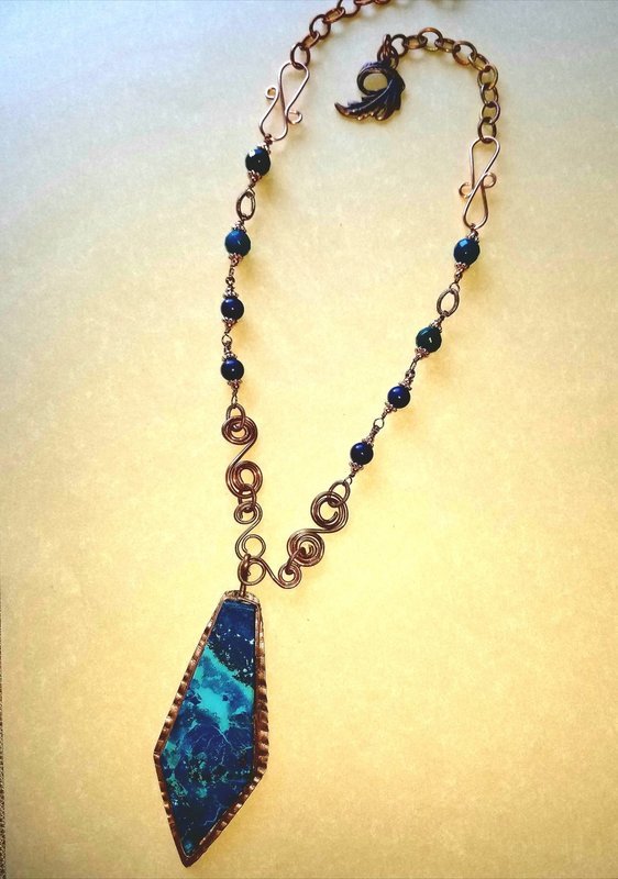 Necklace Chrysocolla Pendant