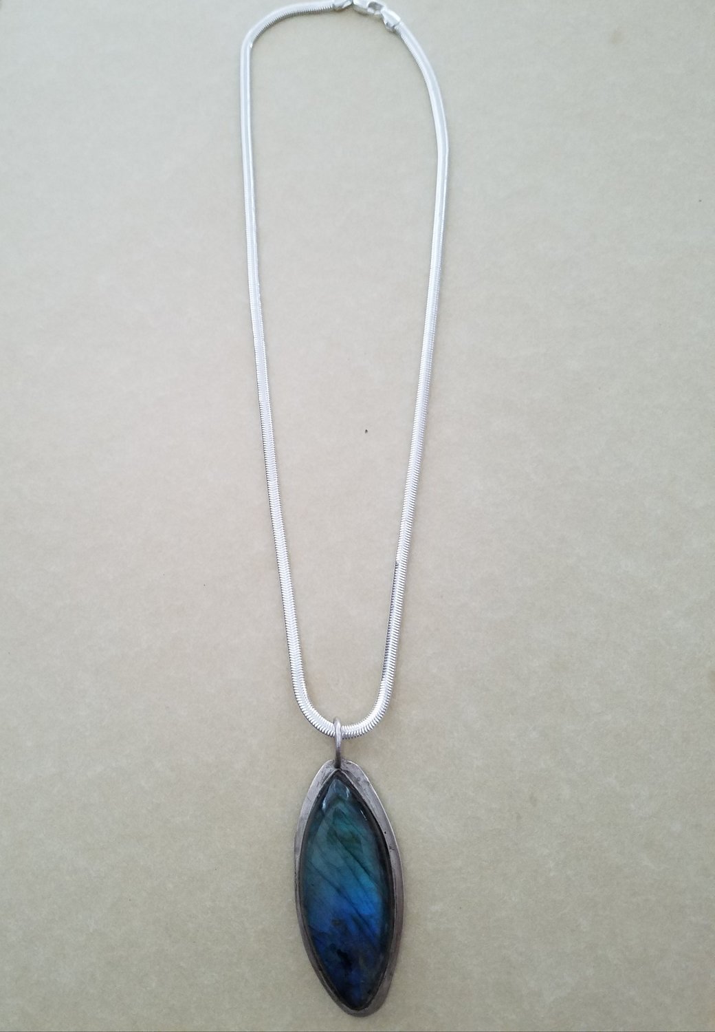 Necklace with Labradorite Stone