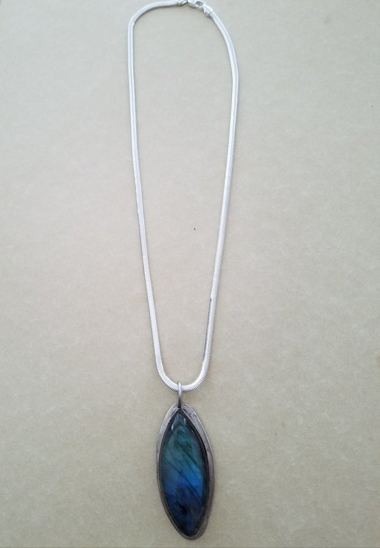 Necklace with Labradorite Stone
