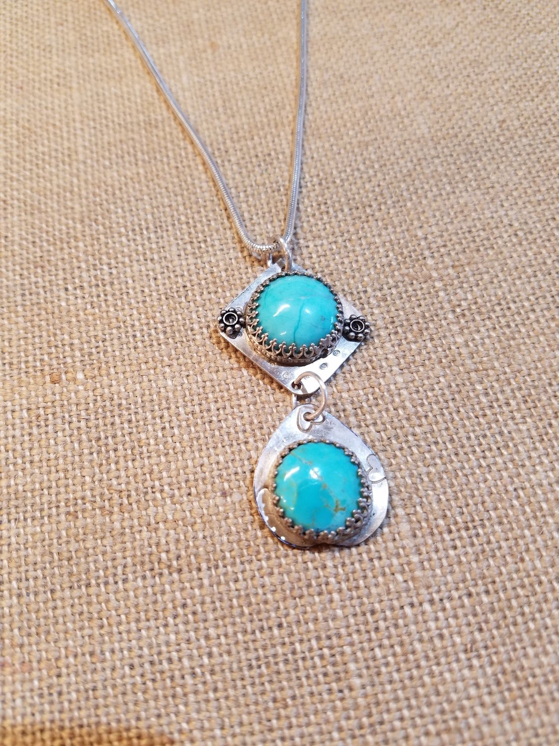 Necklace Two Sisters Turquoise