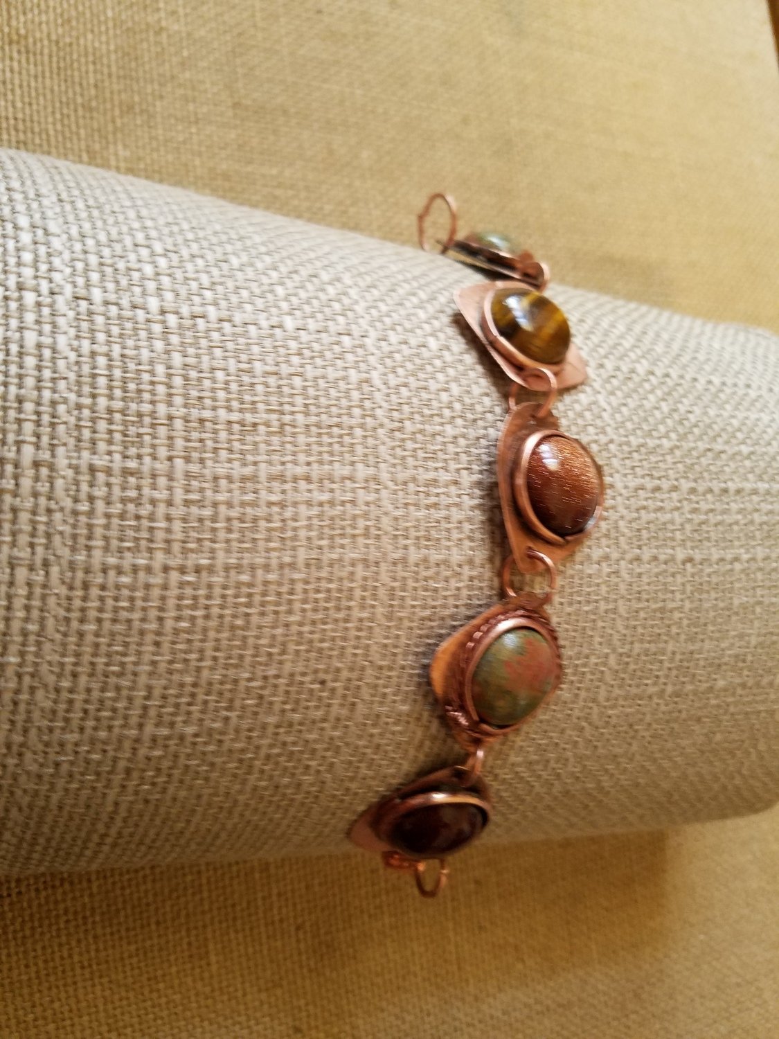 Bracelet , warm tones copper