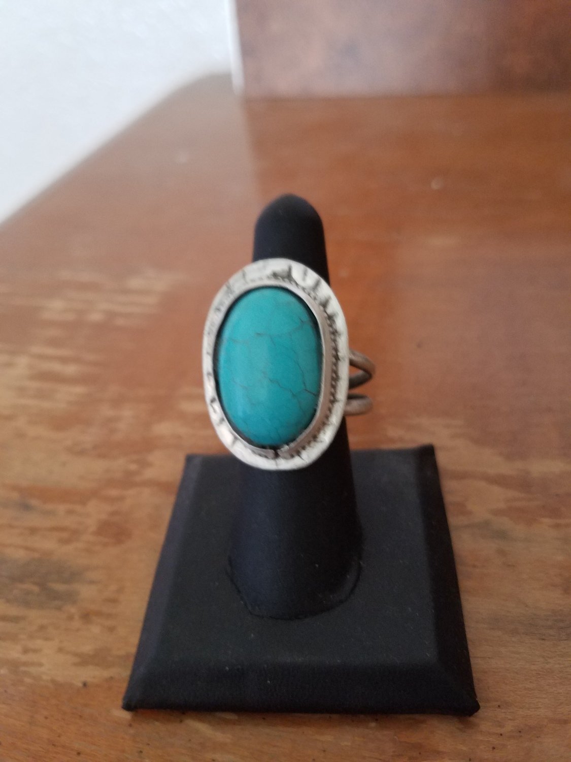 Turquoise Ring in sterling  silver