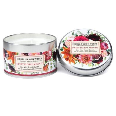 Sweet Floral Melody Travel Candle