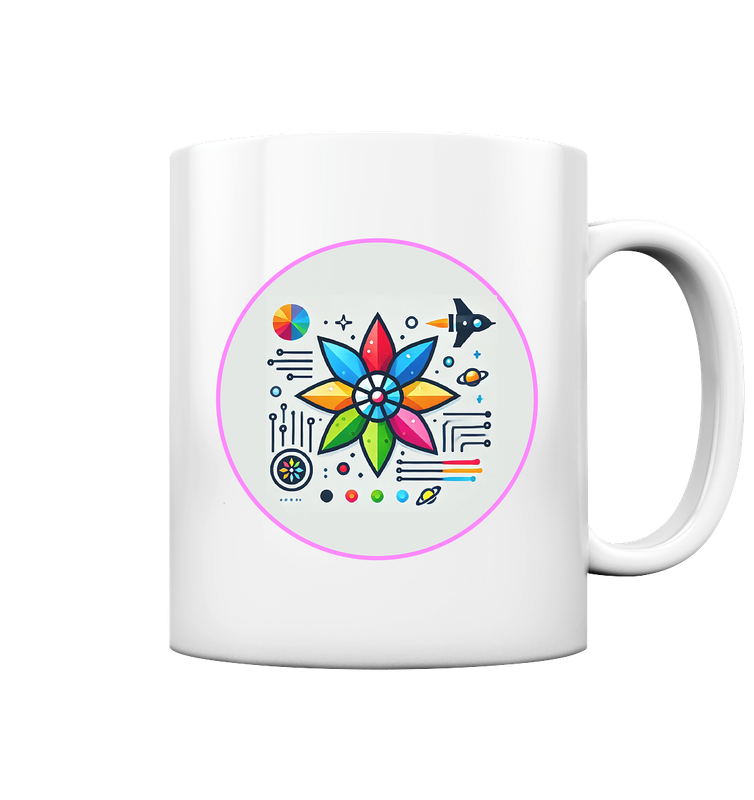 Tasse Glossi weiß Logo