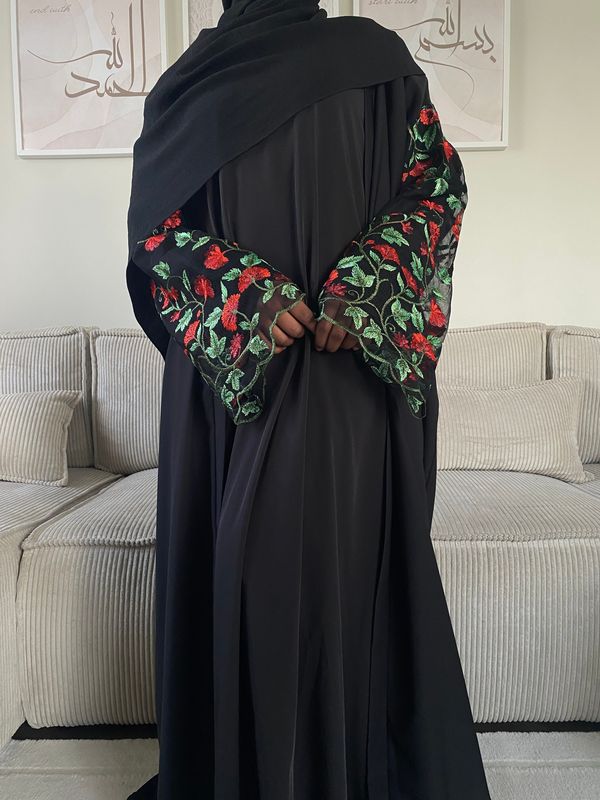 Kimono Dentelle - Rouge/Vert