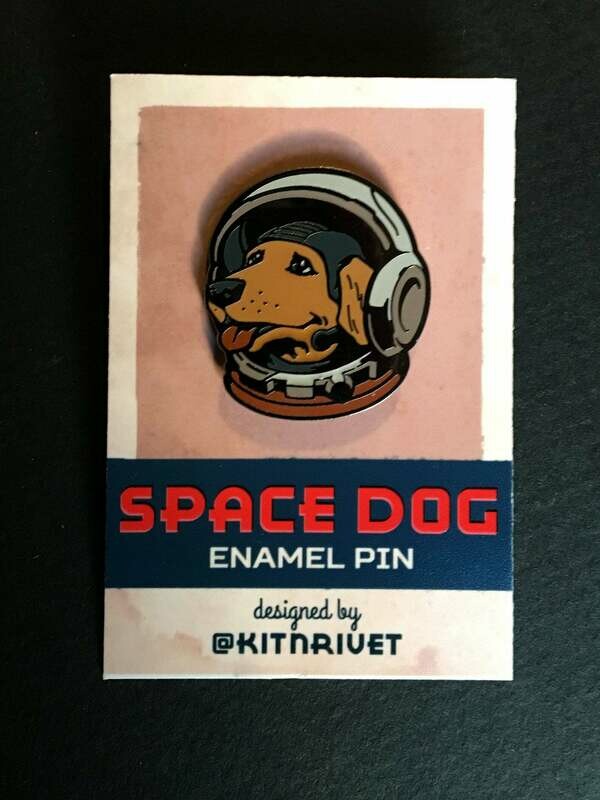 Space Dog Pin