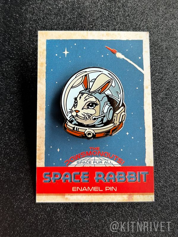 Cosmonaut Space Rabbit Pin