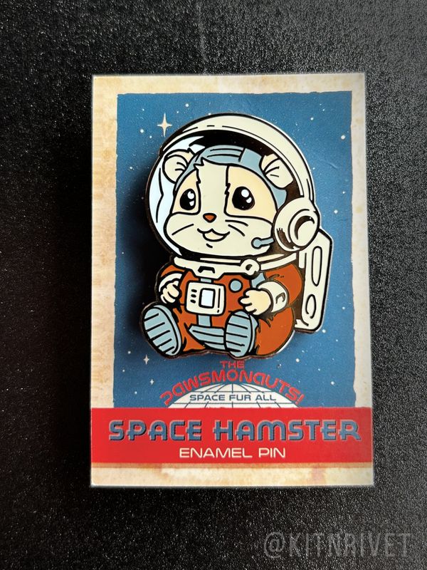 Space Hamster Pin