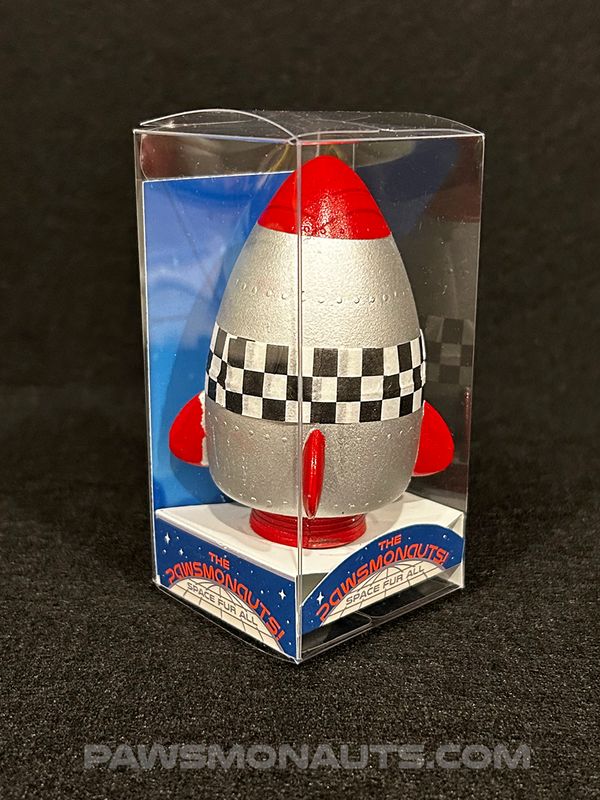 Space Rocket Capsule Toy (w/ two mystery enamel pins)