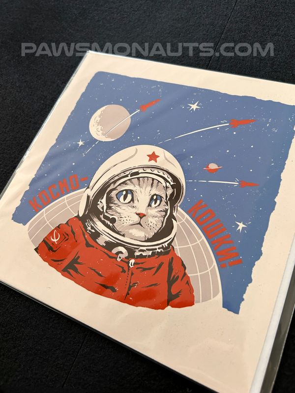 Pawsmonaut Space Cat print