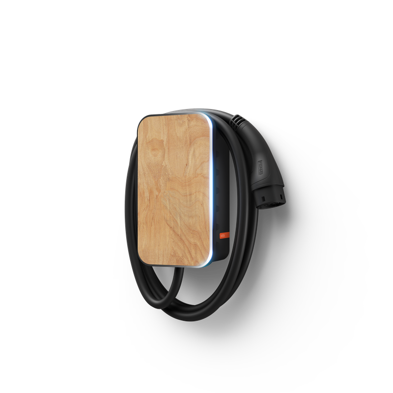 VOOL AC wallbox 22kW Wood Grain