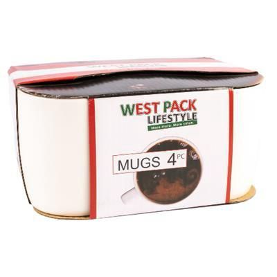 West Pack Mugs 4pc