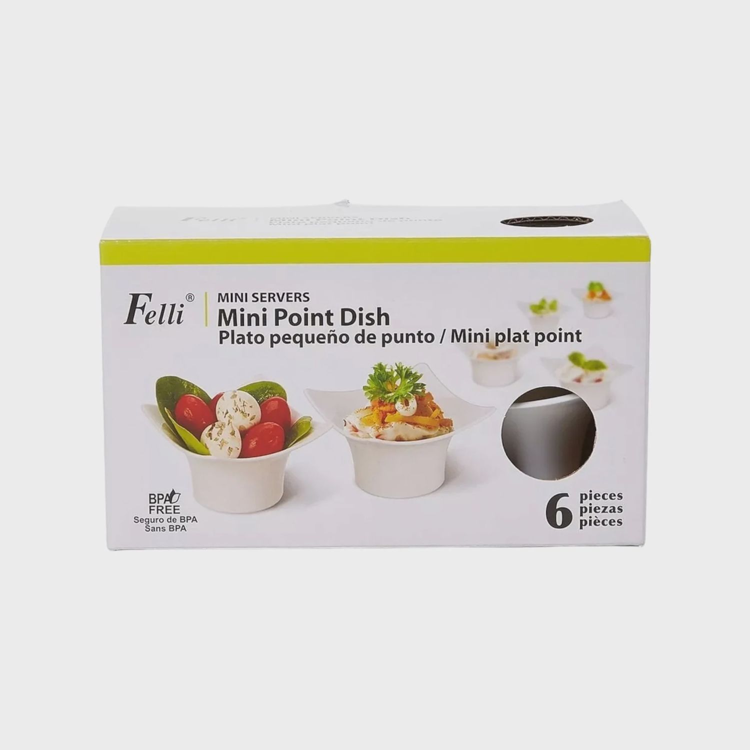 Mini Point Dish, 6PC