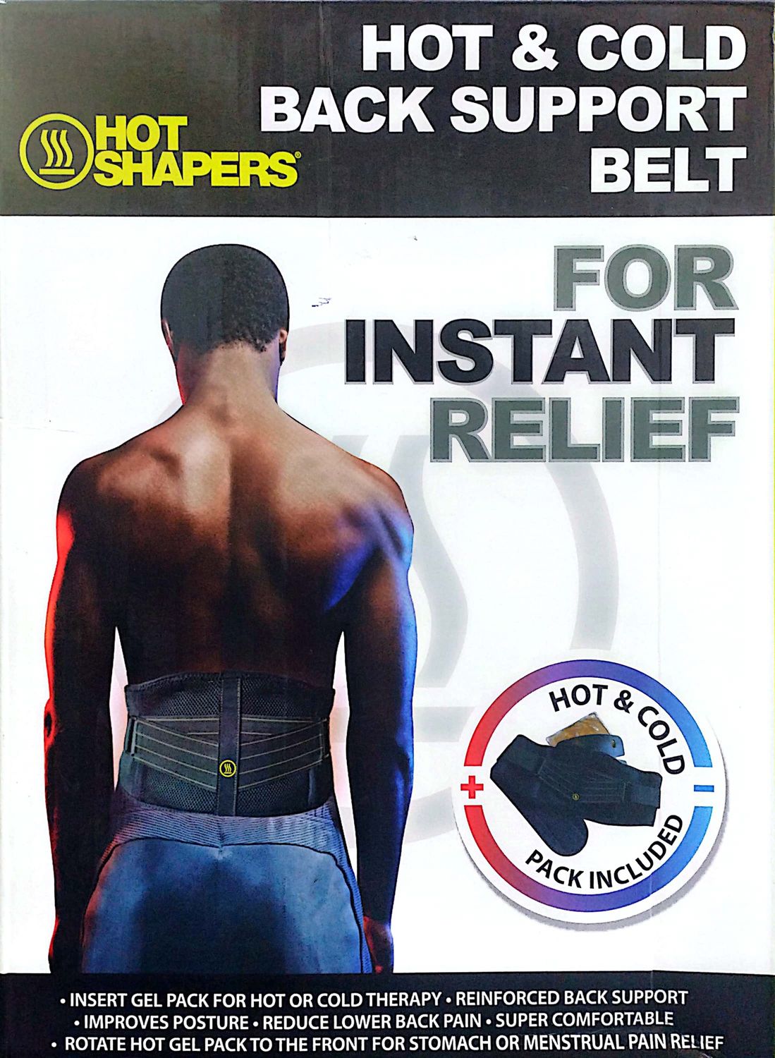 Hot Shapers Hot &amp; Cold Back Support Belt