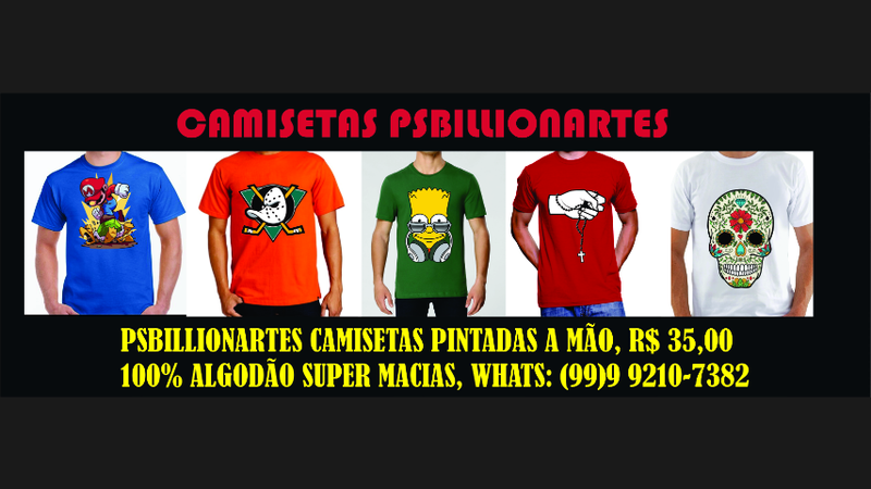 CAMISETAS PINTADAS A MÃO PERSONALIZADAS